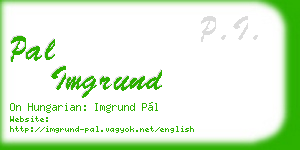 pal imgrund business card